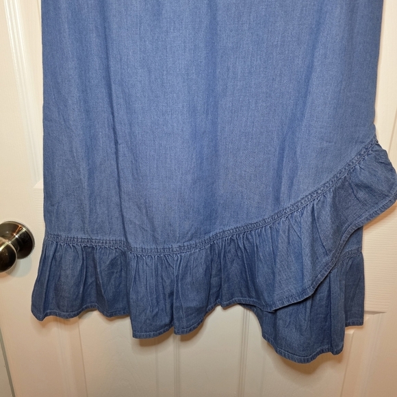 NWT Draper James chambray faux wrap dress Sz 6 - Picture 6 of 11